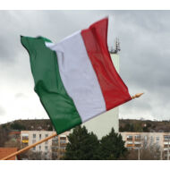 1. Nemzeti zászló 90x150 cm, 2 méteres rúddal, forgószerkezettel együtt