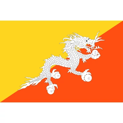 Bhután zászlaja   100x200cm