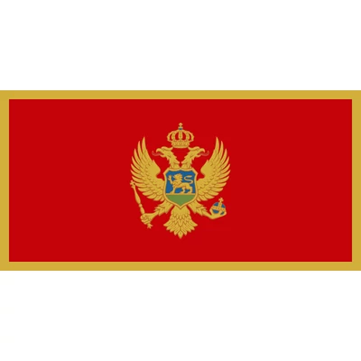 Montenegró zászlaja   150x300cm