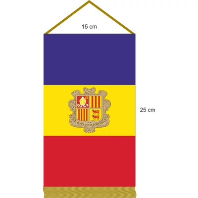 Andorra  asztali zászló