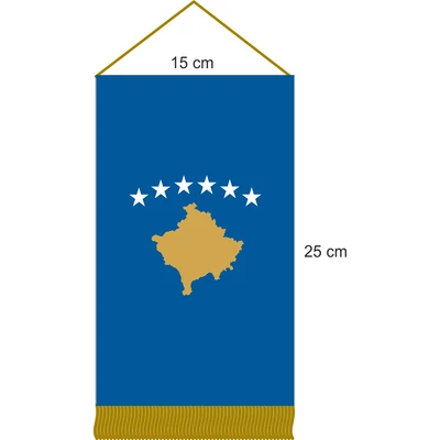 Koszovó  asztali zászló